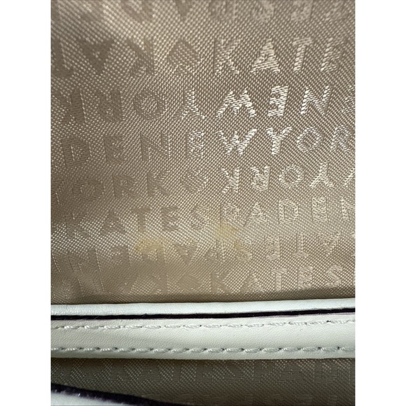 KATE SPADE Montford Park Straw Keira Bow Clutch Purse Cream Natural Leather Bag - Picture 6 of 11